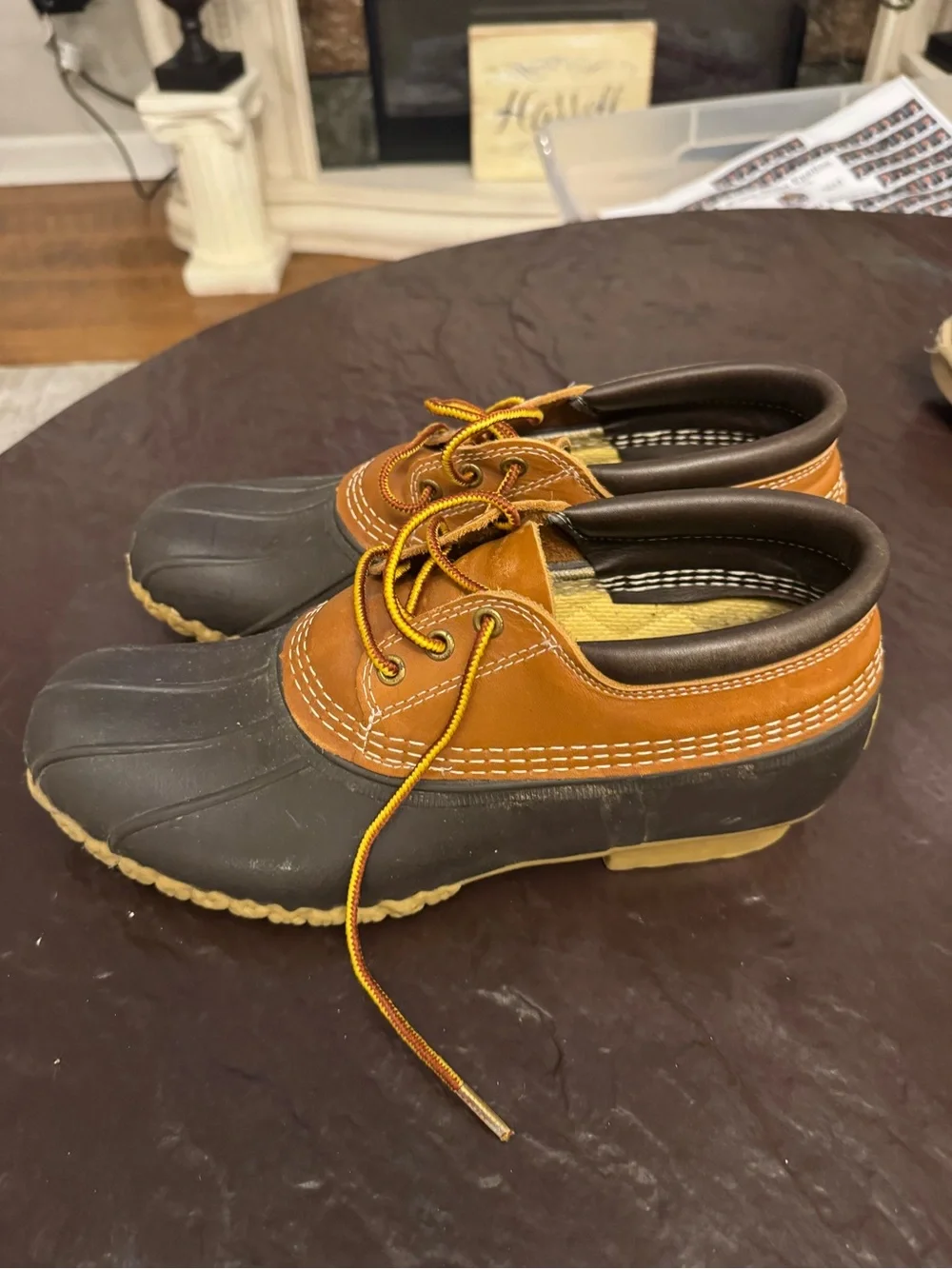 L.L. Bean Brown and Black Duck Shoes
